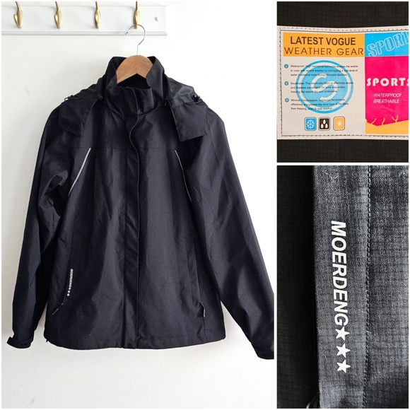 Moerdeng Women's Waterproof Windbreaker Jacket Sz. Small Lightweight Rain Coat - Picture 1 of 15